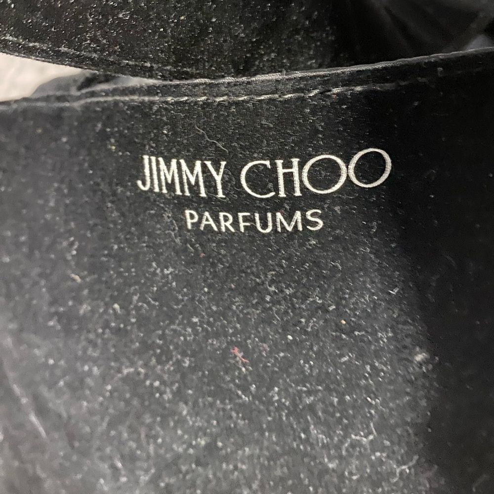 Authentic Jimmy Choo Black Velvet & Silver Glitter Tote – Luxury Overnight Bag - Picture 4 of 8